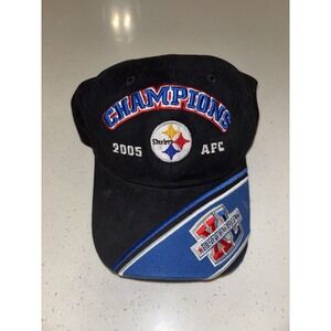 Vintage Steelers 2005 AFC Conference Champions Reebok Adjustable Hat NFL